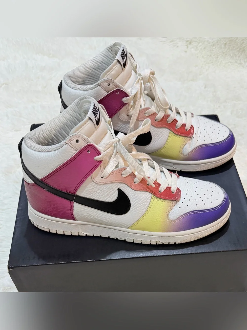 Women's Nike Dunk High Multi-Color Gradient - Size 11 - FD0802-100